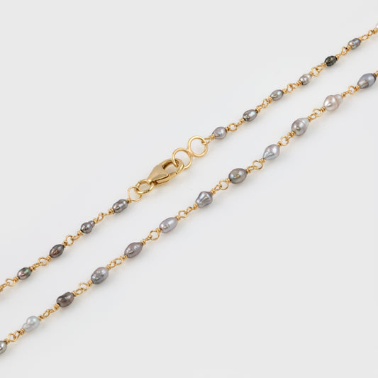 Tahitian Keshi Pearl Necklace