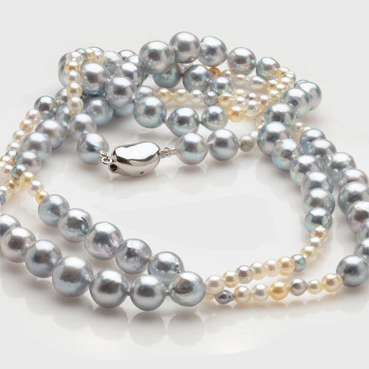 Multicolor Akoya Pearl Necklace