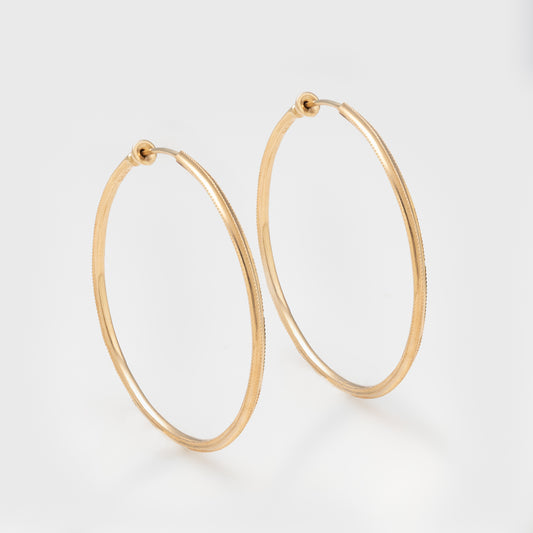 Star Infinity Gold Hoops
