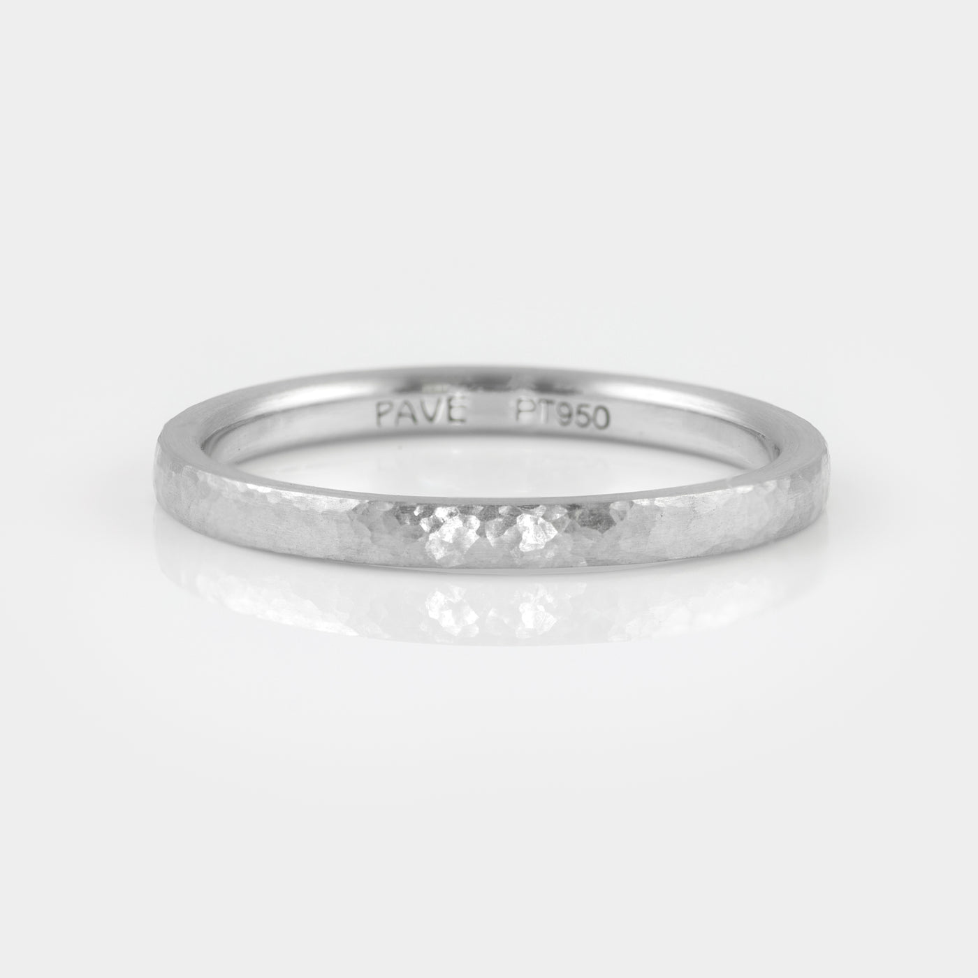 Hammered Platinum Band