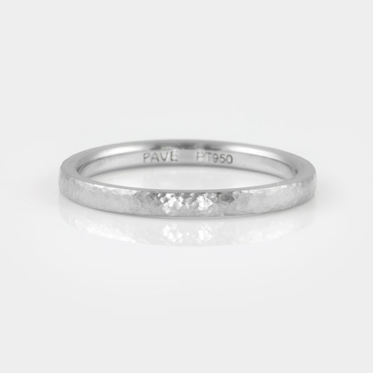 Hammered Platinum Band