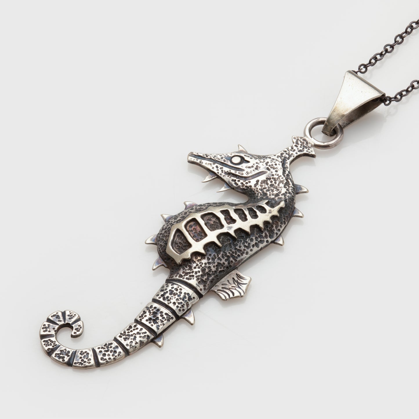 Hand Fabricated Seahorse Necklace