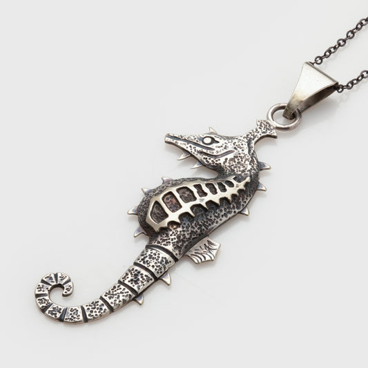 Hand Fabricated Seahorse Necklace