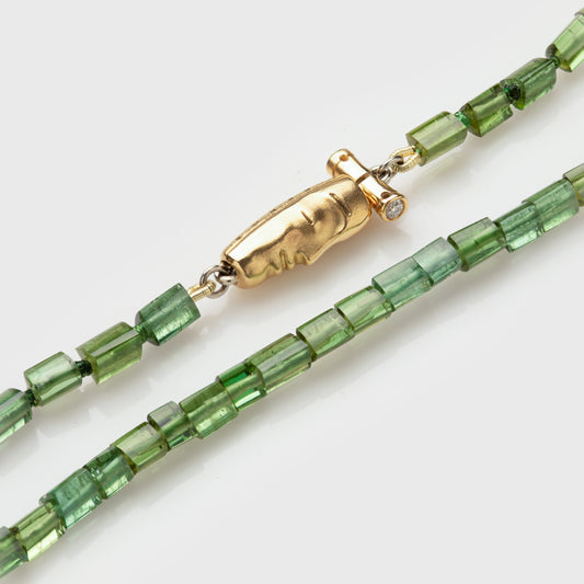 Tourmaline Necklace with "The Big Sleep" Clasp