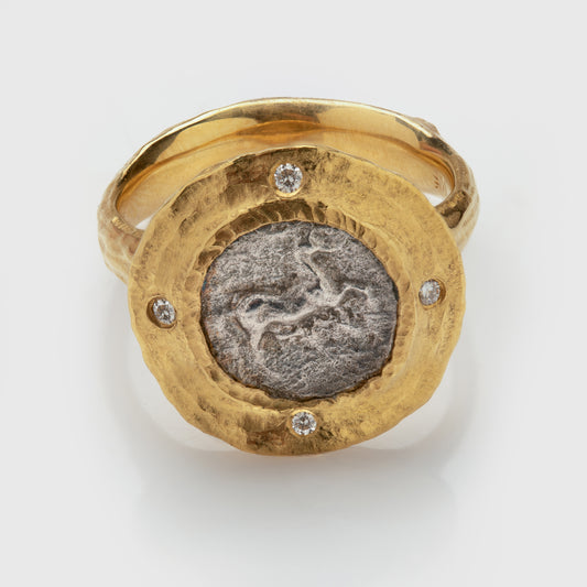 Ancient Obol Coin Ring