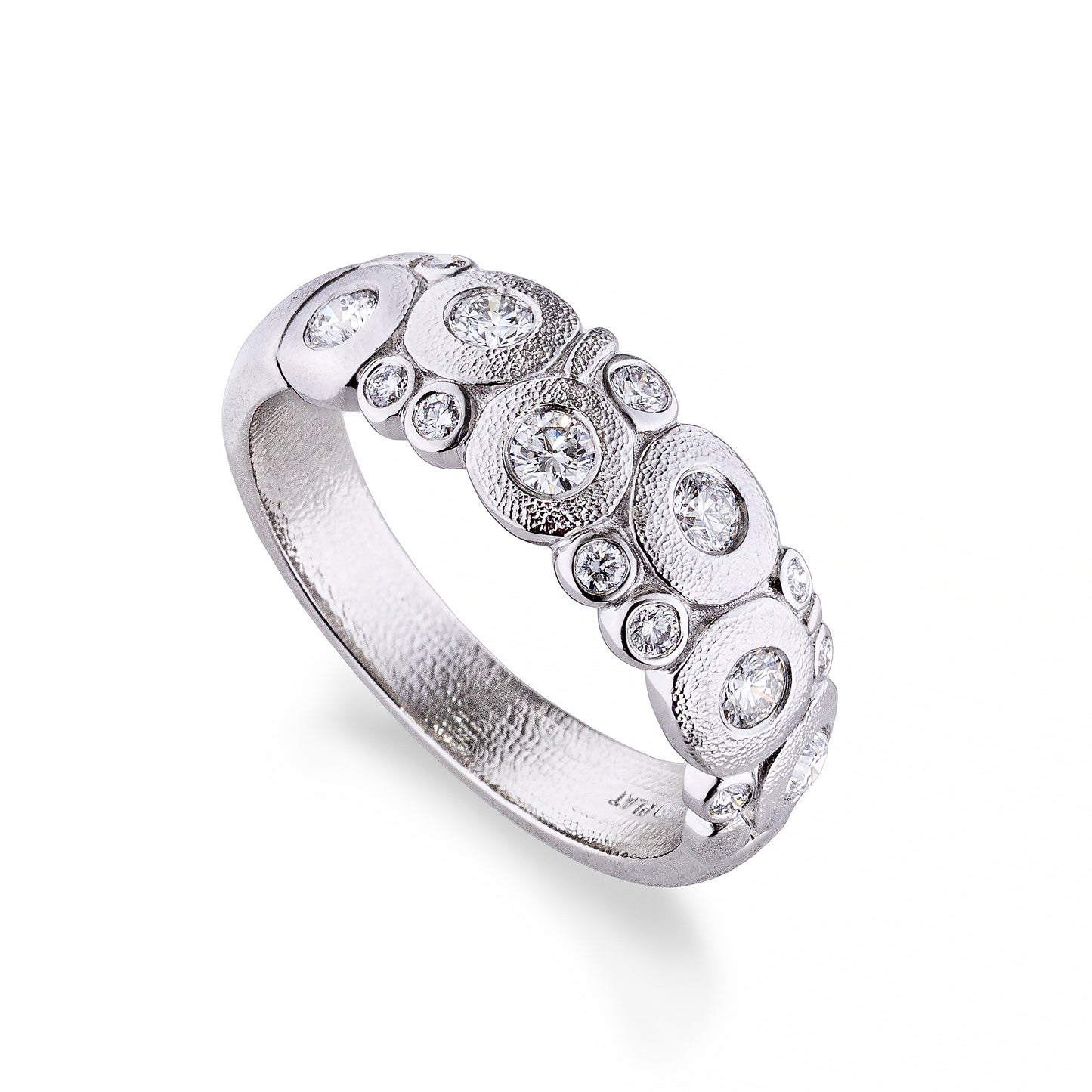 Platinum Candy Diamond Dome Ring
