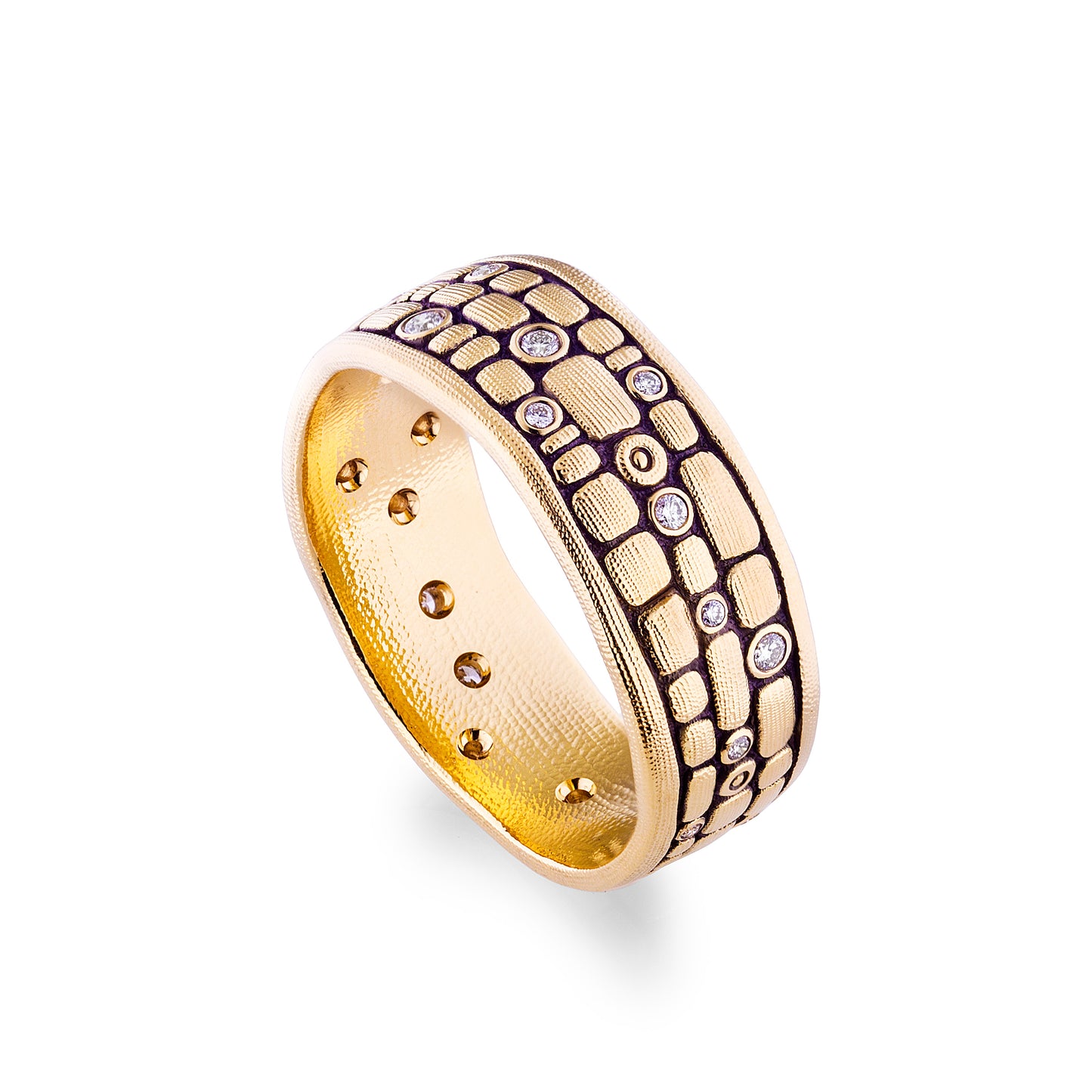 18K Old Bridge Diamond Band