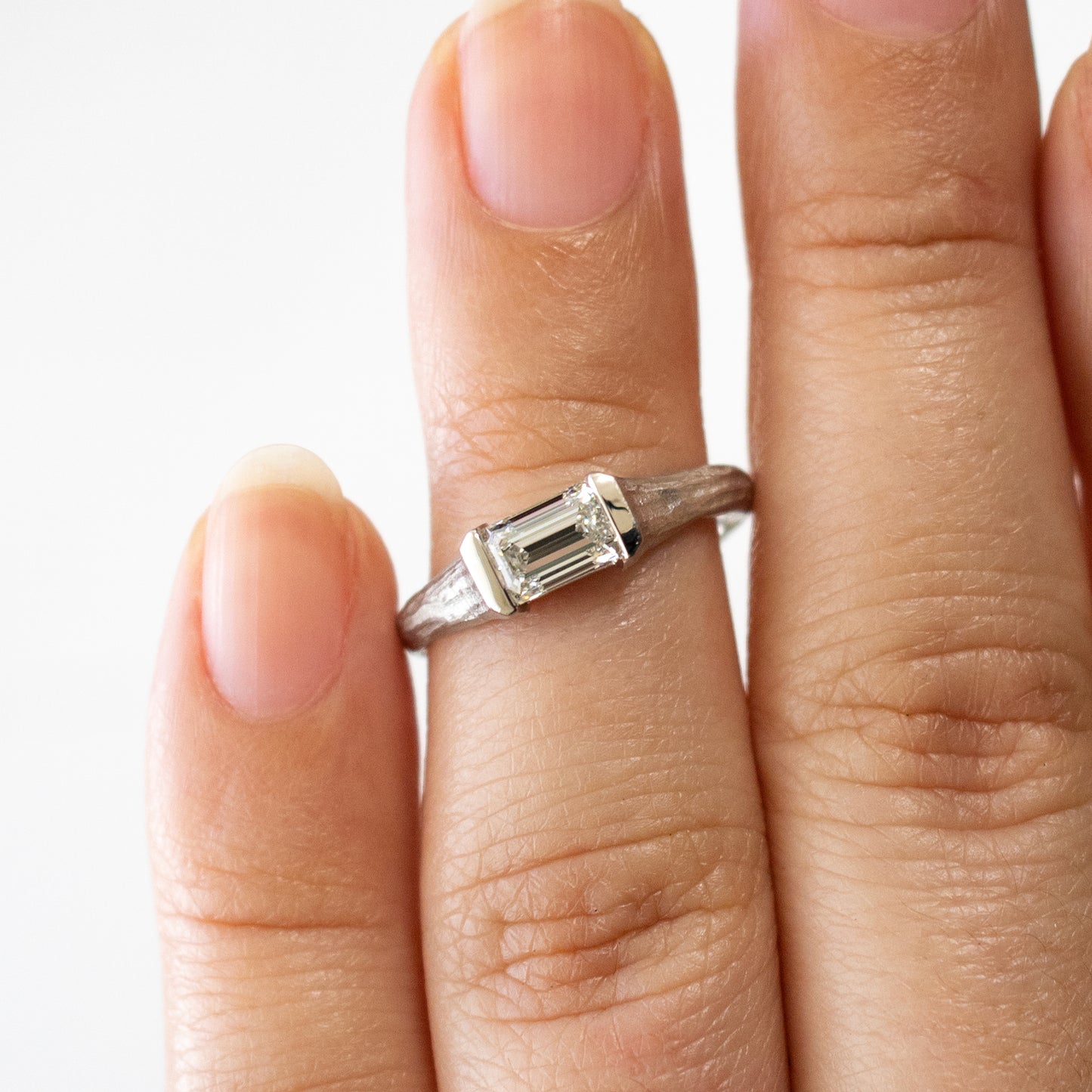 Baguette Diamond Ring in Platinum