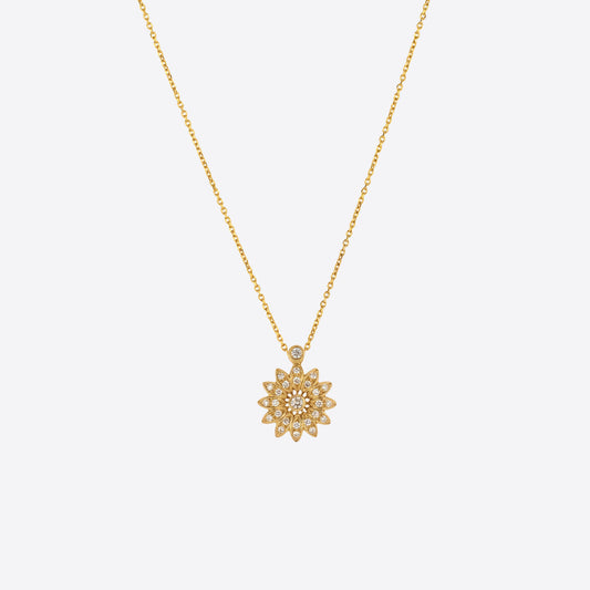 Diamond Flower Necklace