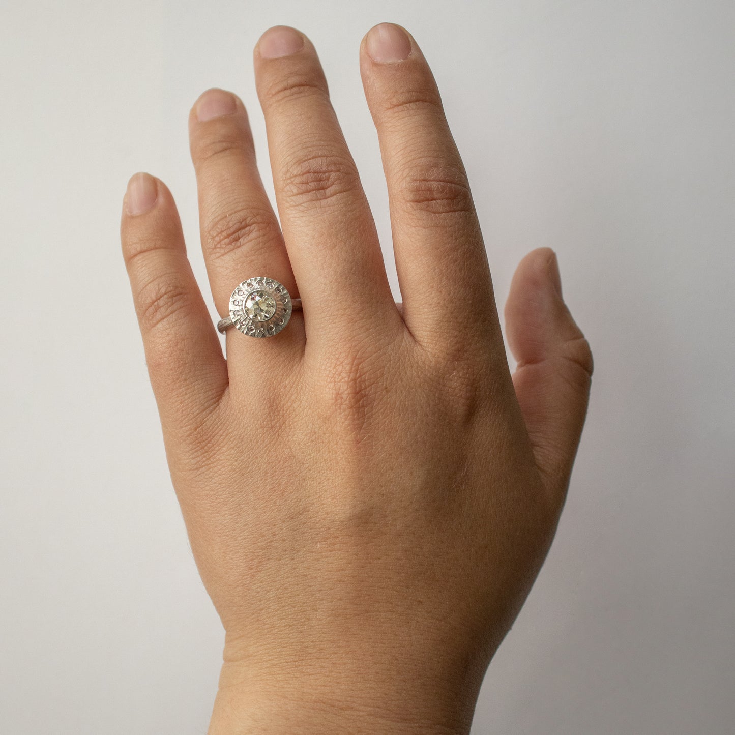"Brilliant Peony" Diamond Ring
