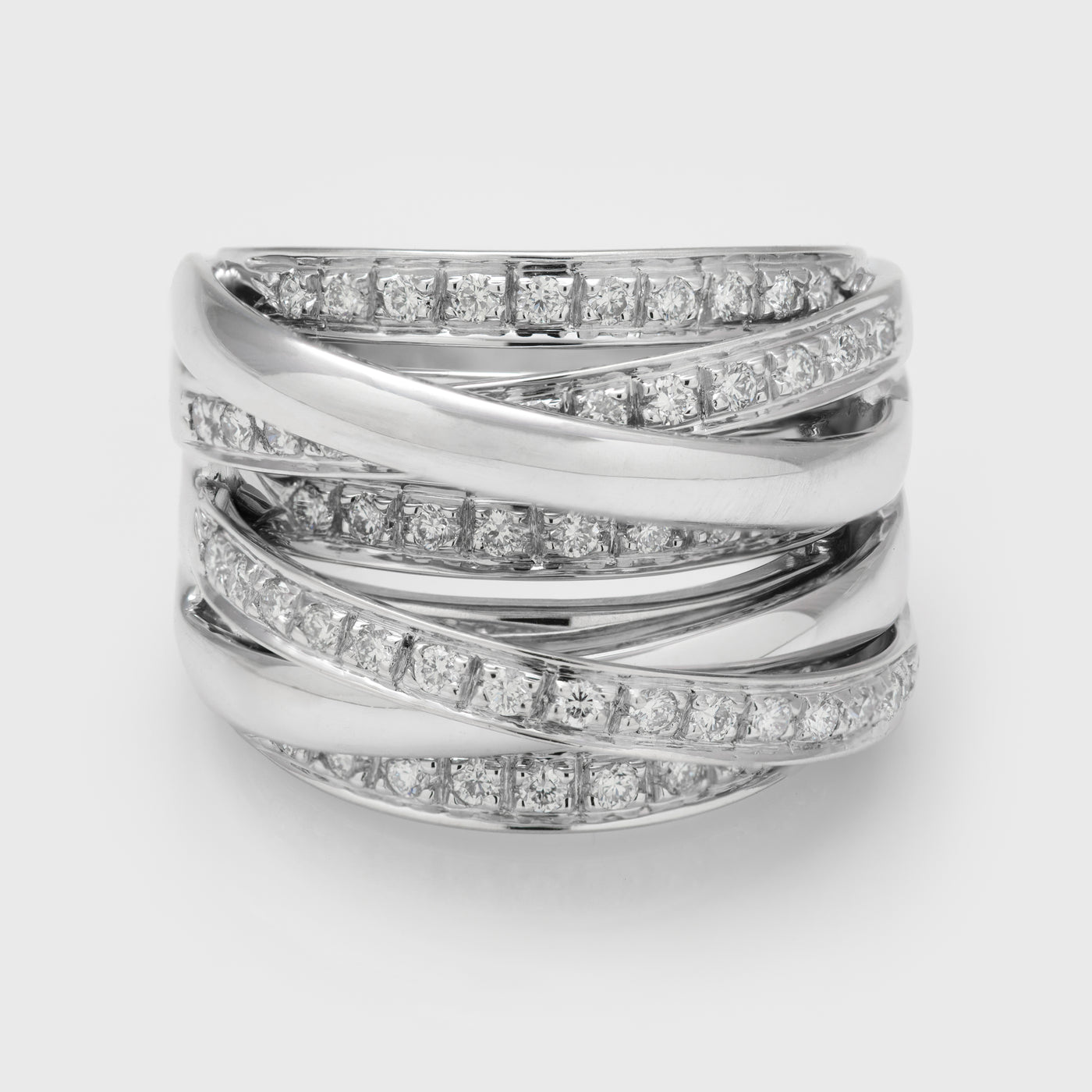 Multi Row Diamond Cocktail Ring