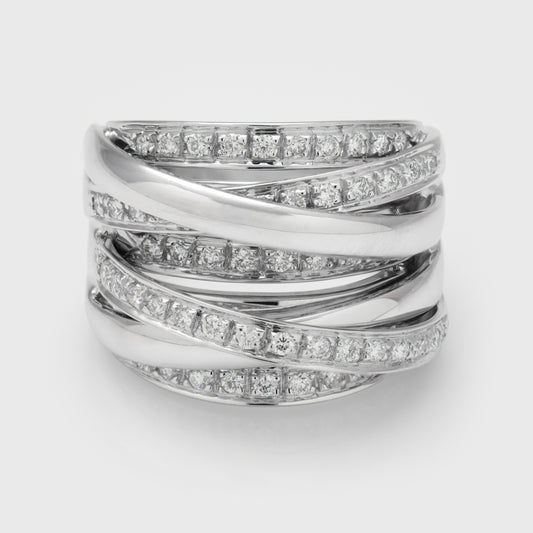 Multi Row Diamond Cocktail Ring