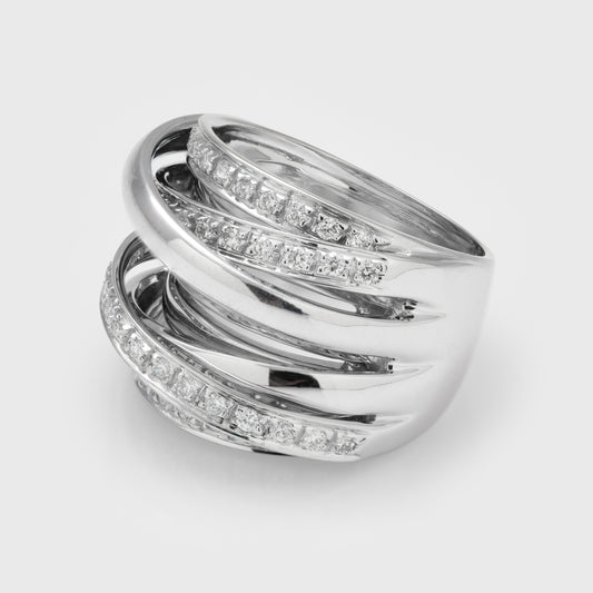 Multi Row Diamond Cocktail Ring