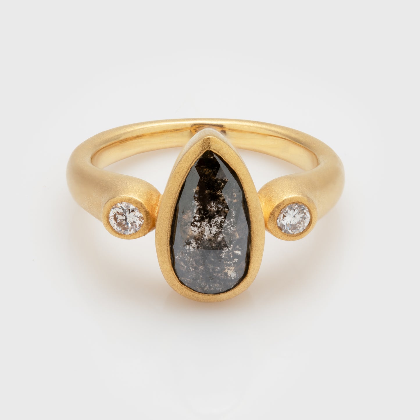 Black Rustic Diamond Ring