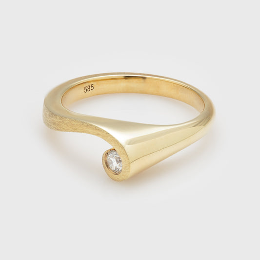 Swirl Diamond Ring