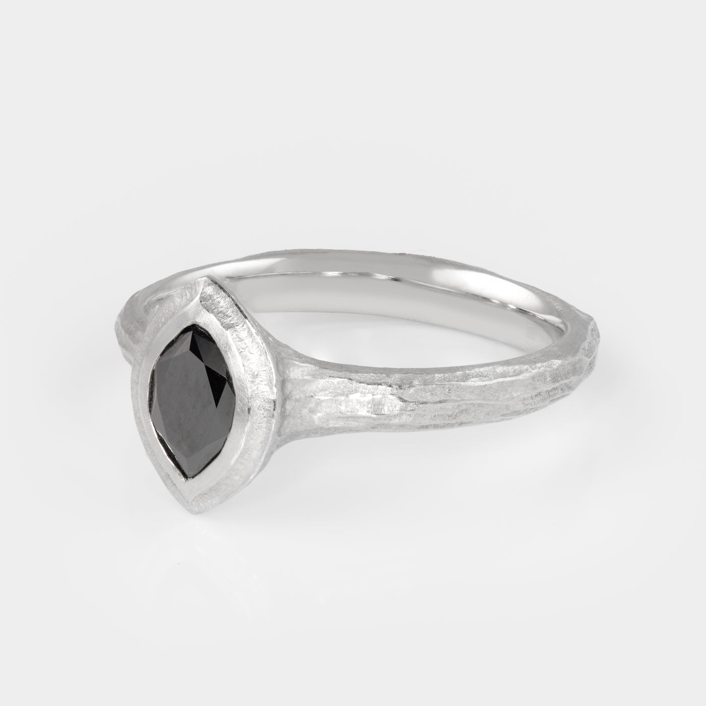 Marquise Black Diamond Ring