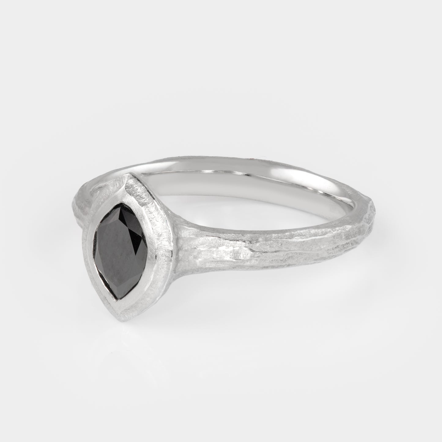 Marquise Black Diamond Ring