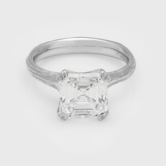 3.53ct Asscher Diamond Ring