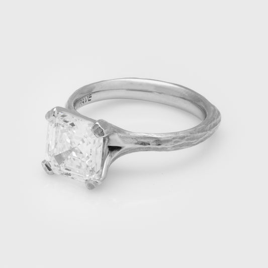 3.53ct Asscher Diamond Ring