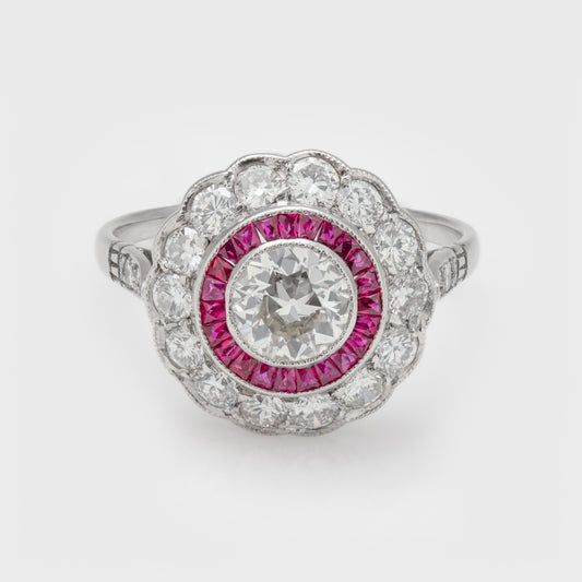 Vintage Diamond & Ruby Ring