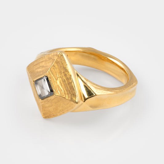 Cross Diamond Slice Ring