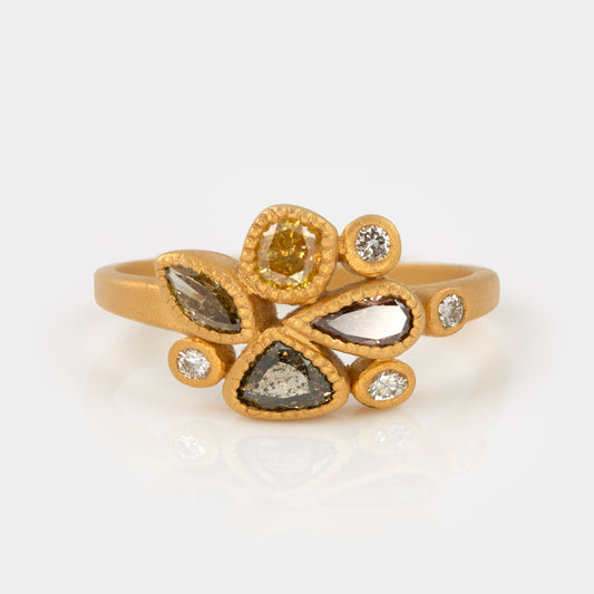 Multicolor Diamond Ring