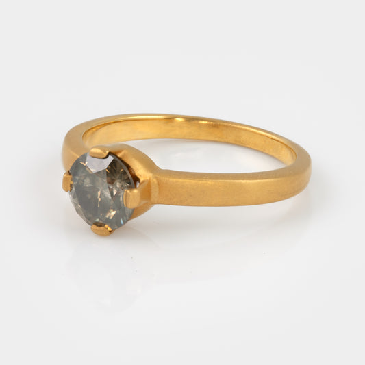 Grey Diamond Ring