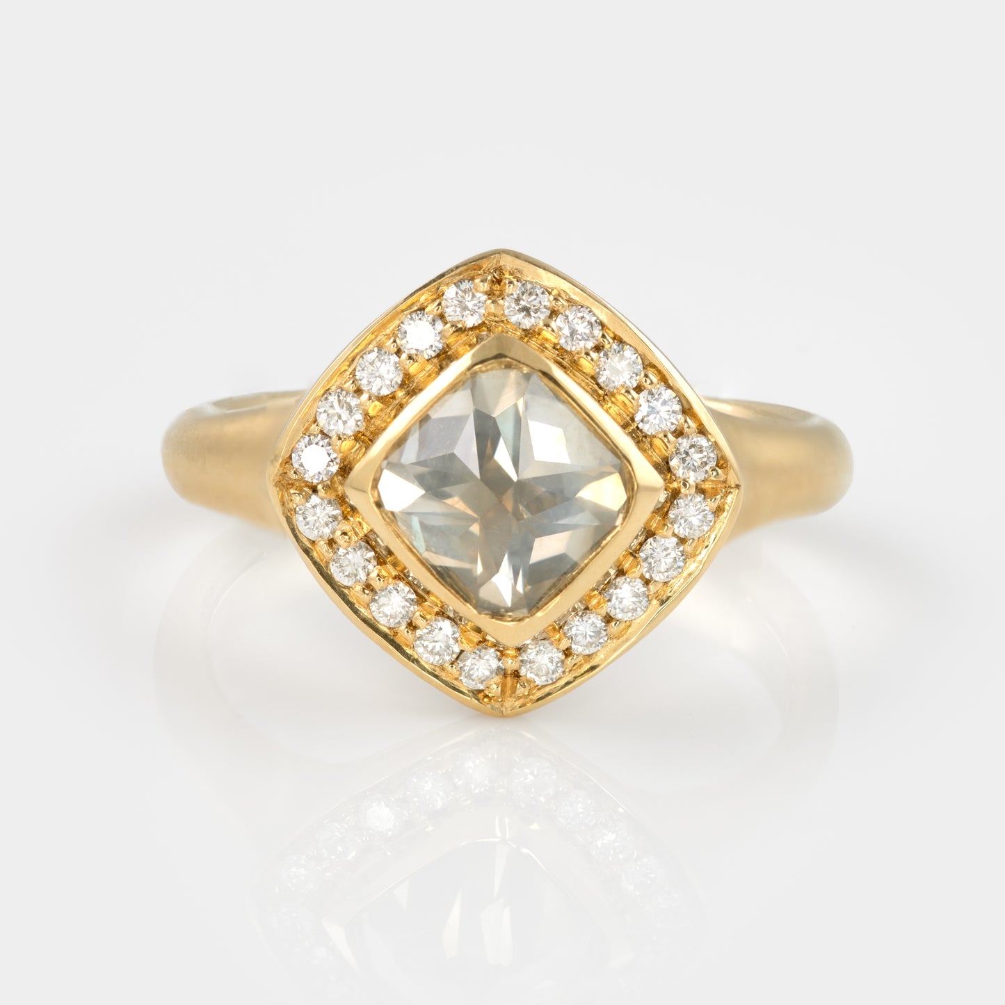 Upside Down Diamond Ring