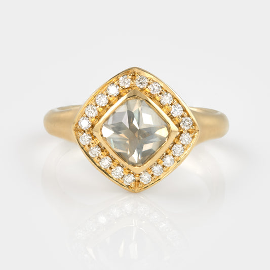 Upside Down Diamond Ring