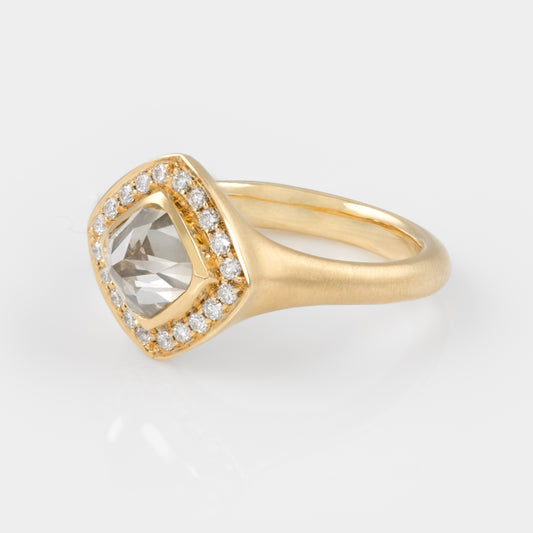 Upside Down Diamond Ring