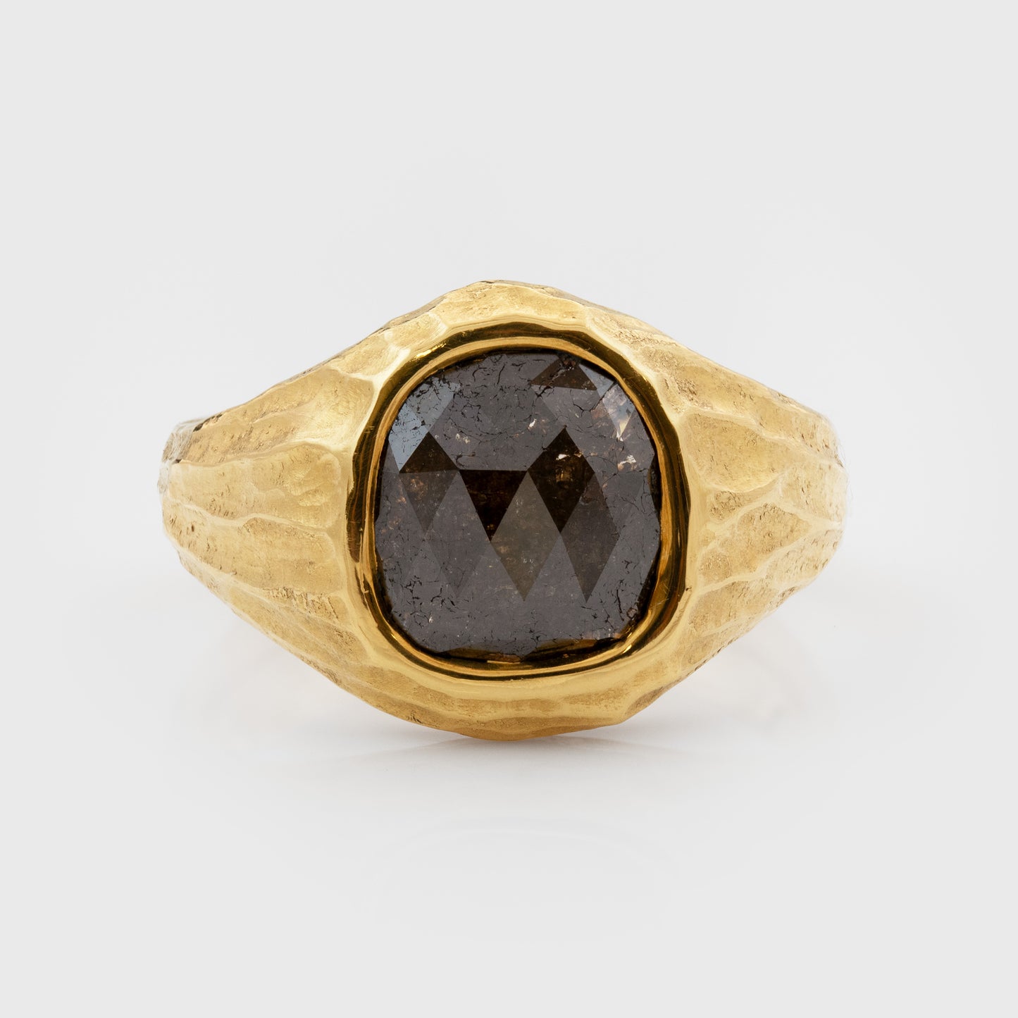 Rustic Diamond Redwood Bark Ring