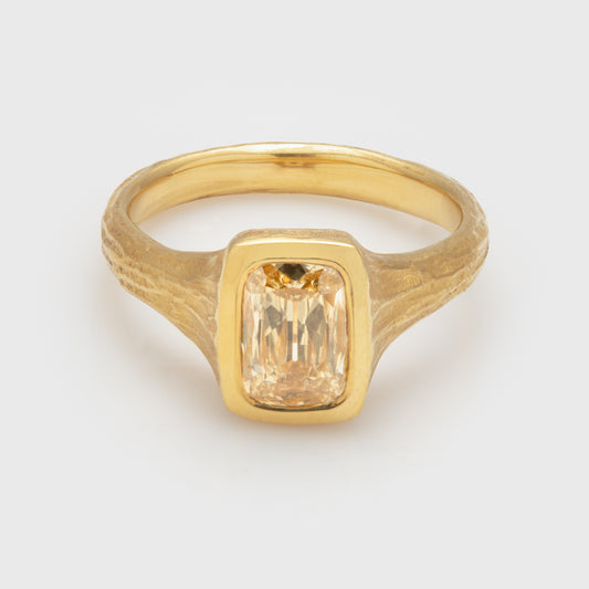 Yellow Diamond 22k Gold Ring