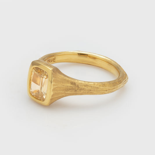 Yellow Diamond 22k Gold Ring