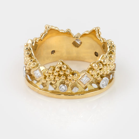 "Crown" Diamond Ring