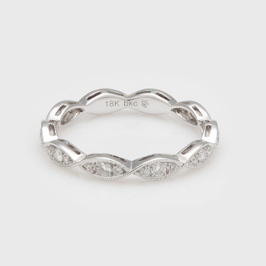 Marquise Shaped Eternity Band