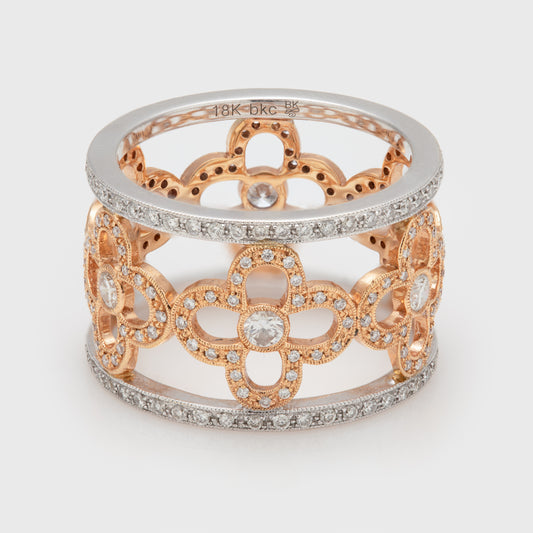Filigran Clover Design Ring