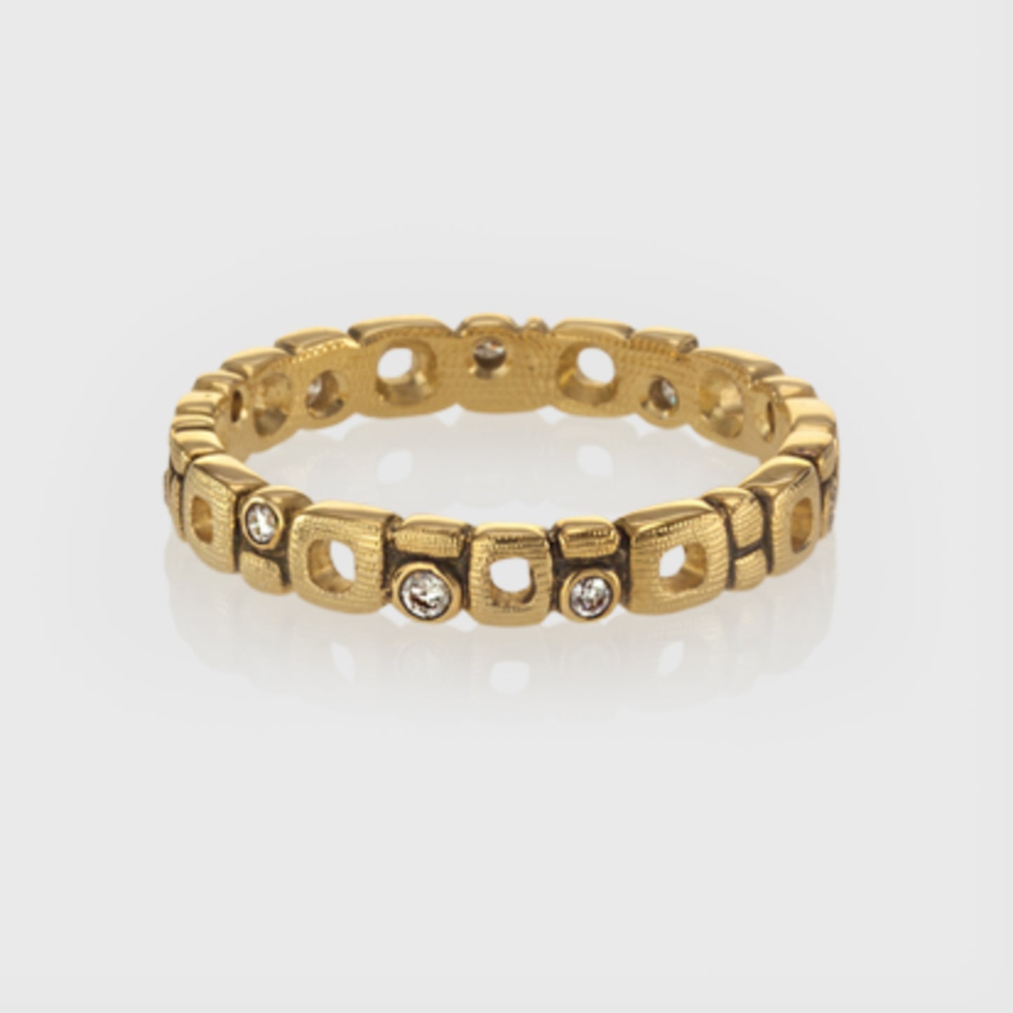 18K Micro Windows Diamond Band