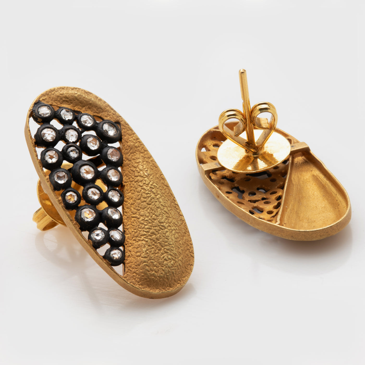 Gold Diamond Earrings