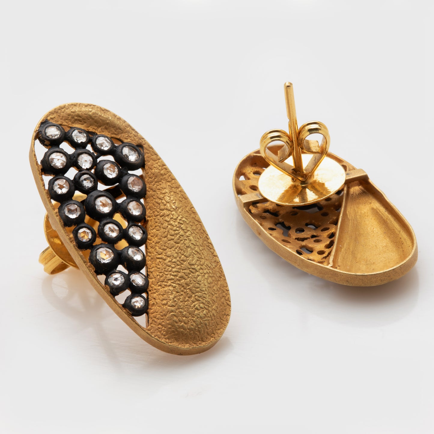 Gold Diamond Earrings