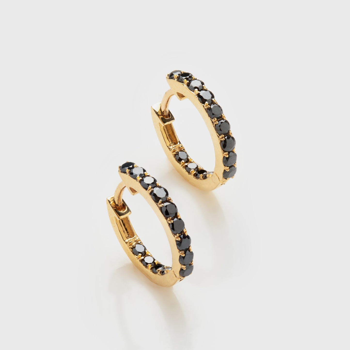 Black Diamond Hoops
