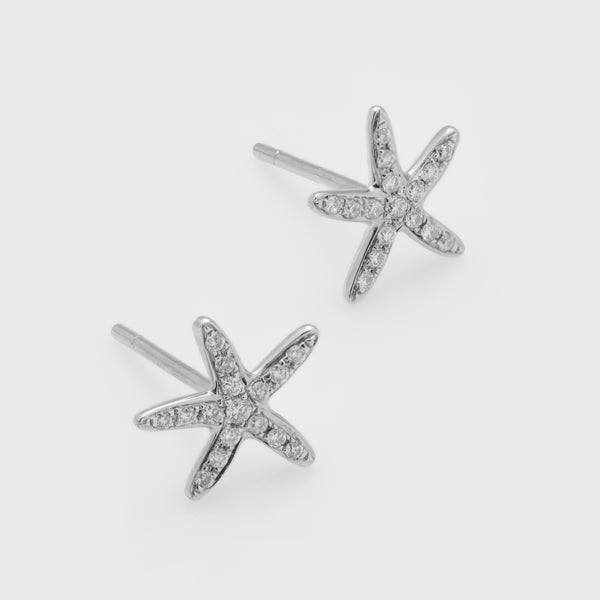Starfish Diamond Studs
