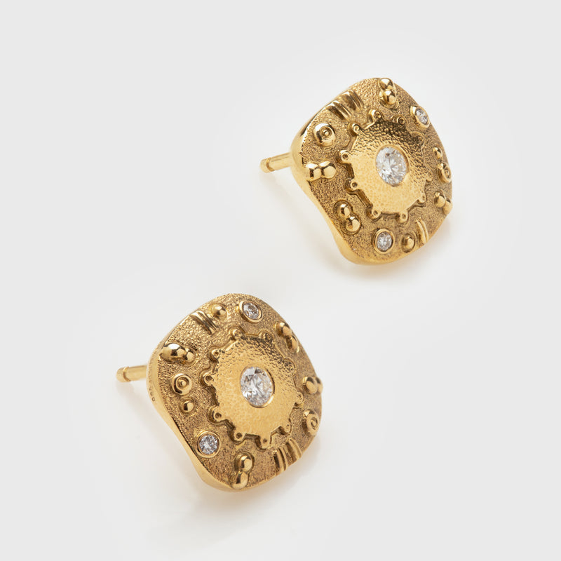 "Submarine"  Diamond Earrings