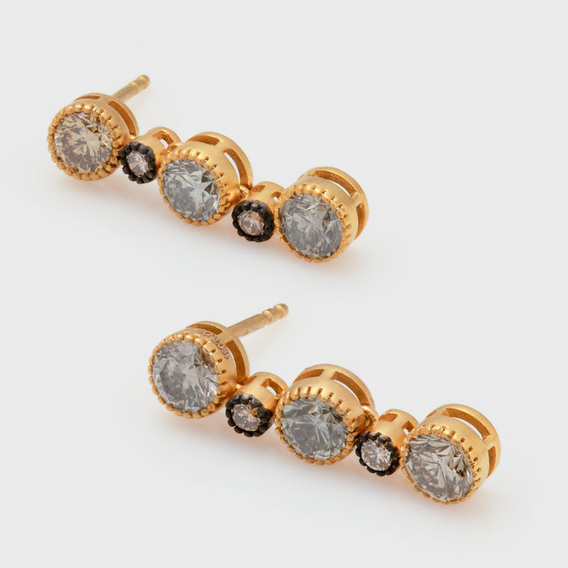 Champange Diamond Earrings