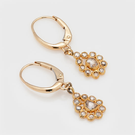 Champagne Diamond Earrings