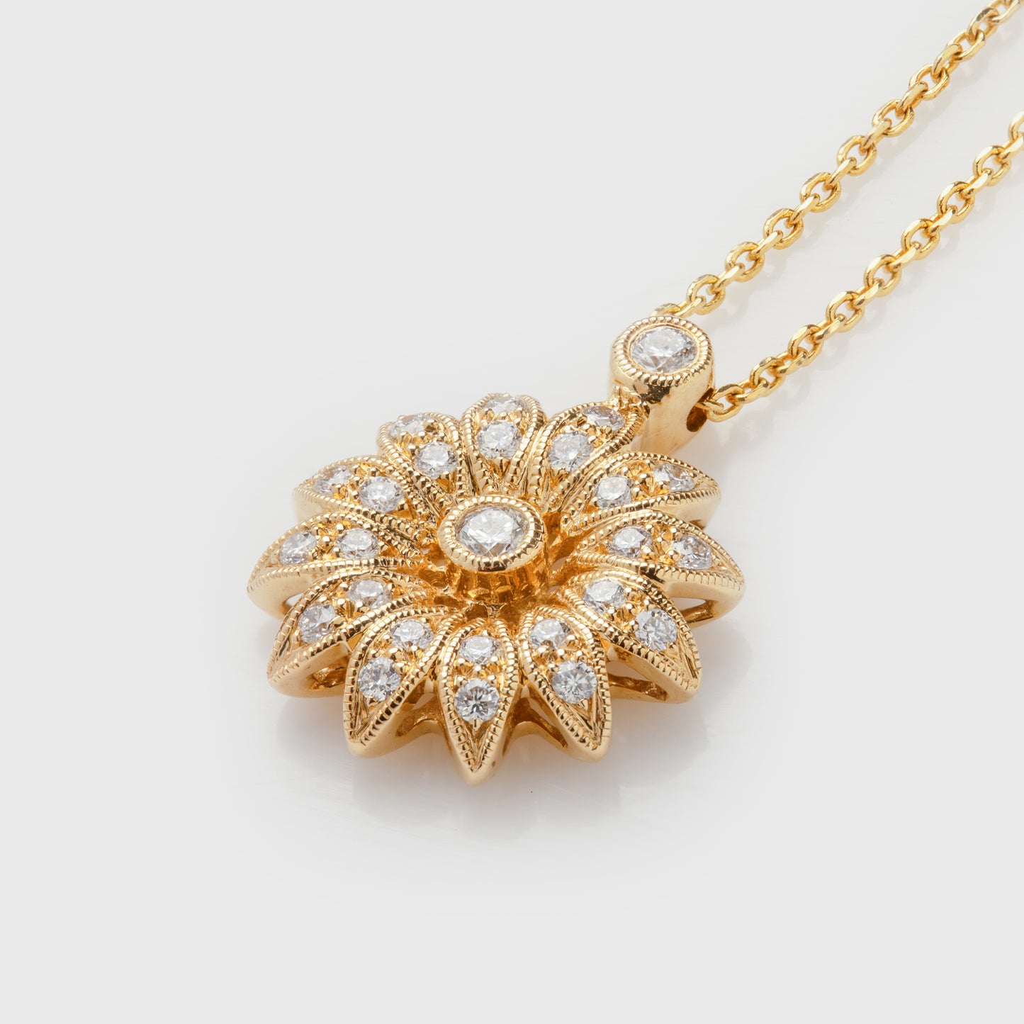Diamond Flower Necklace