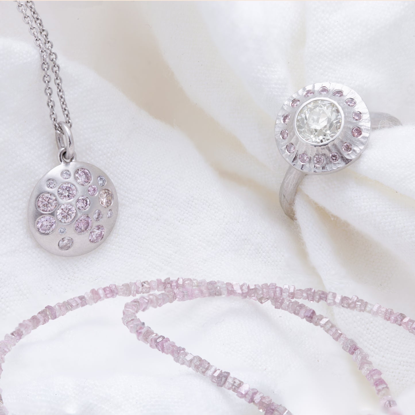 Pink Diamond Necklace