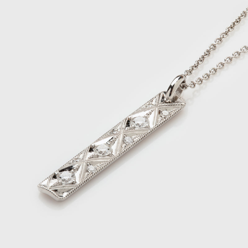 Platinum "Viper Pendant" Necklace