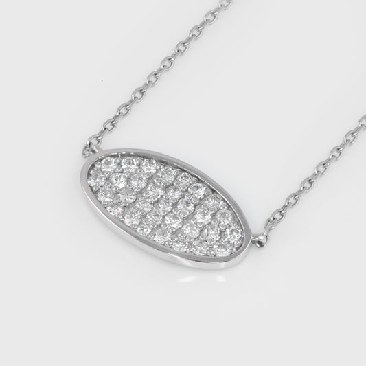 Pave Set Diamond Necklace