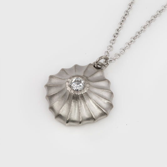 Scalloped Diamond Necklace I