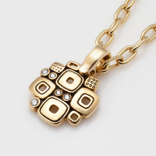 "Little Windows" Diamond Pendant